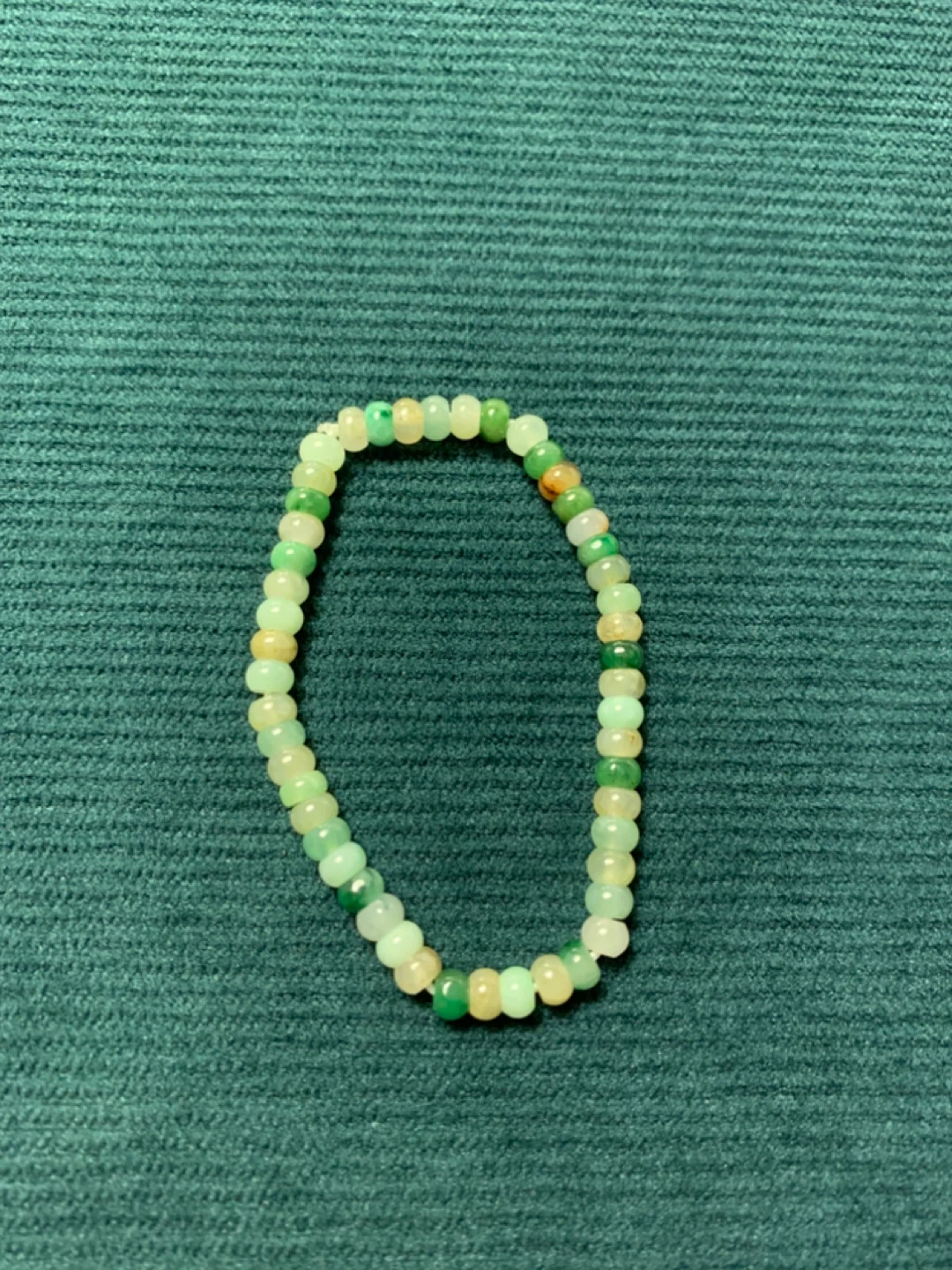 Certified Grade A Burmese Jadeite Bracelet - 5mm Multi-Color