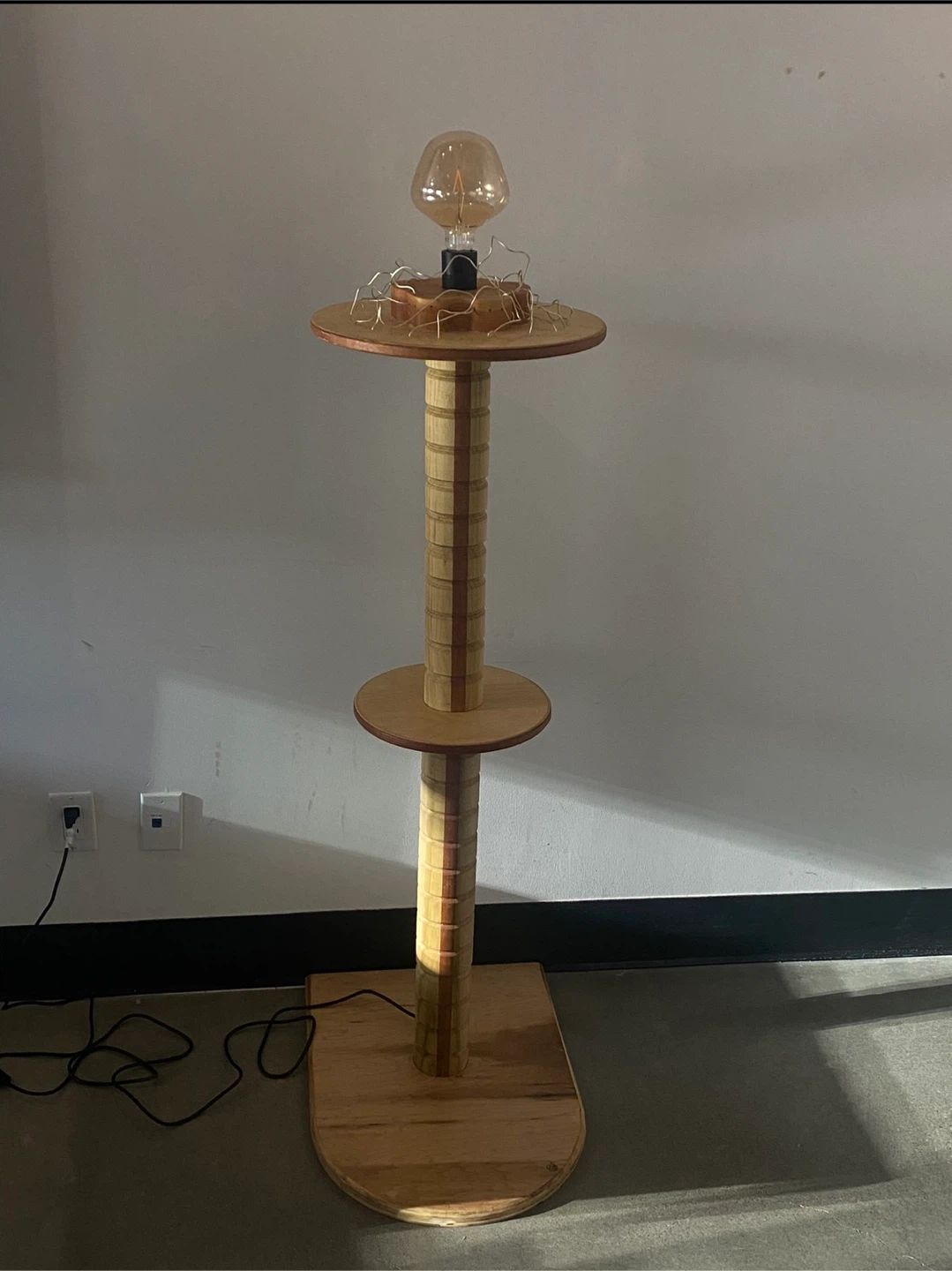 Custom made Unique Wooden Floor Lamp - photo 3