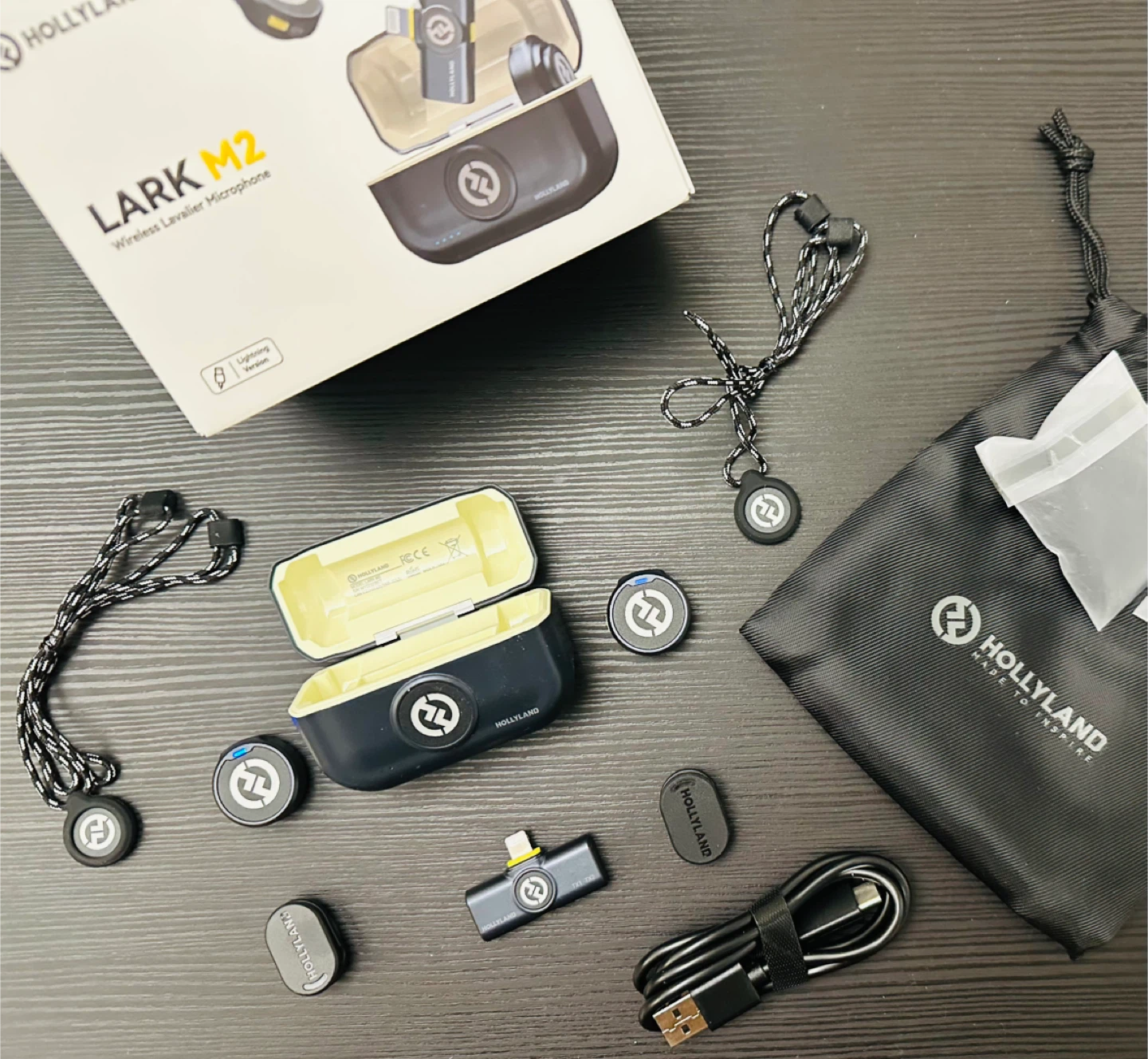 HOLLYLAND Lark M2 Wireless Lavalier Microphone System