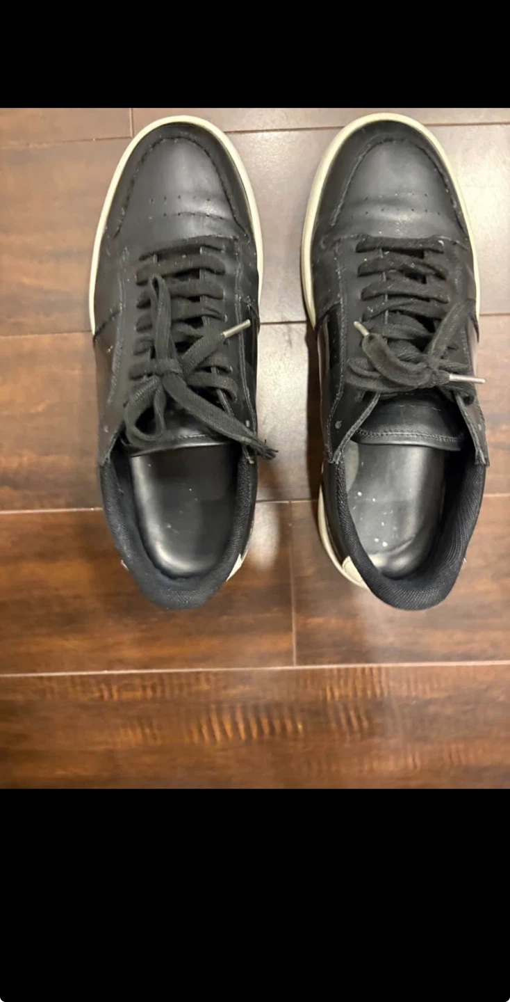 US 9 BOSS Hugo Boss Black Leather Sneakers - photo 4