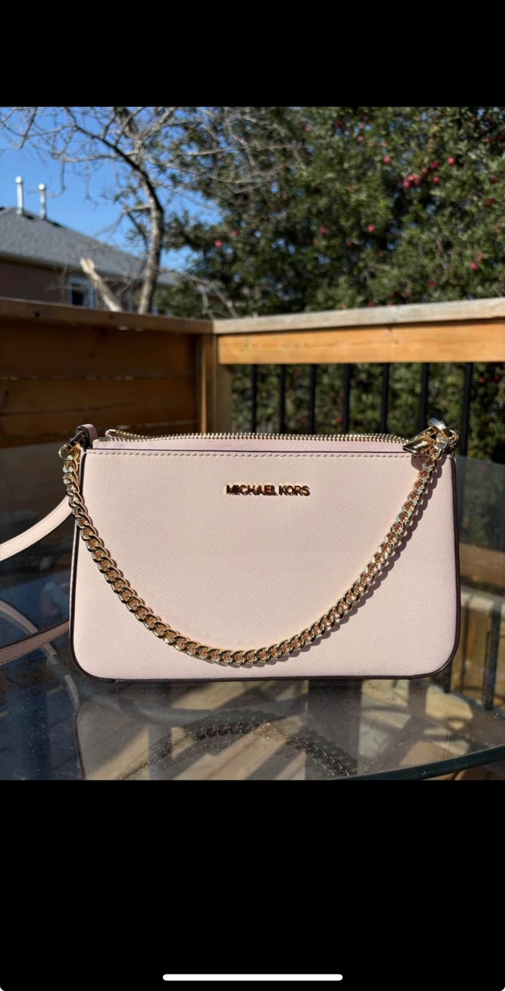 Michael Kors Pale Pink Leather Chain Shoulder Bag - photo 2
