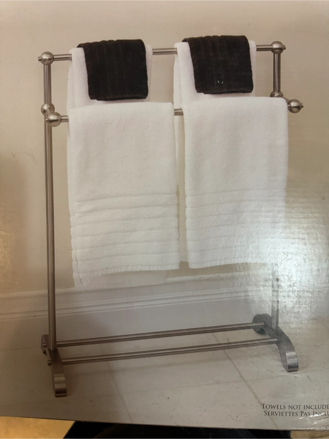 Moorefield 2-Tier Metal Towel Stand