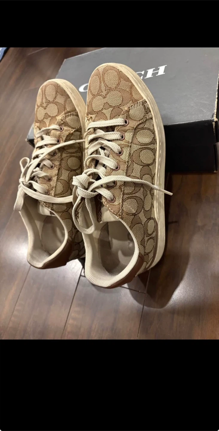 US 8.5 Coach Signature Canvas Sneakers - photo 3