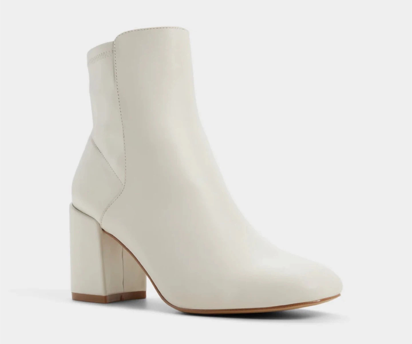 ALDO White Heeled Ankle Boots