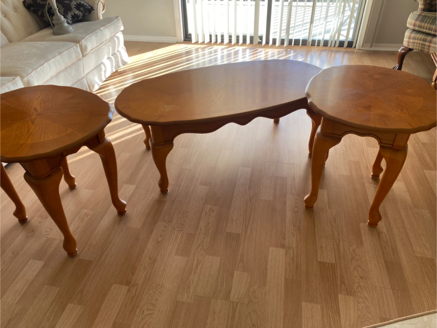 3-Piece Wood Coffee and End Table Set - photo 2