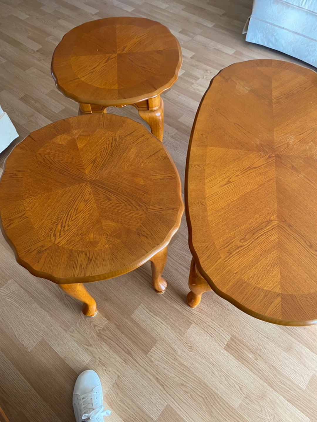 3-Piece Wood Coffee and End Table Set