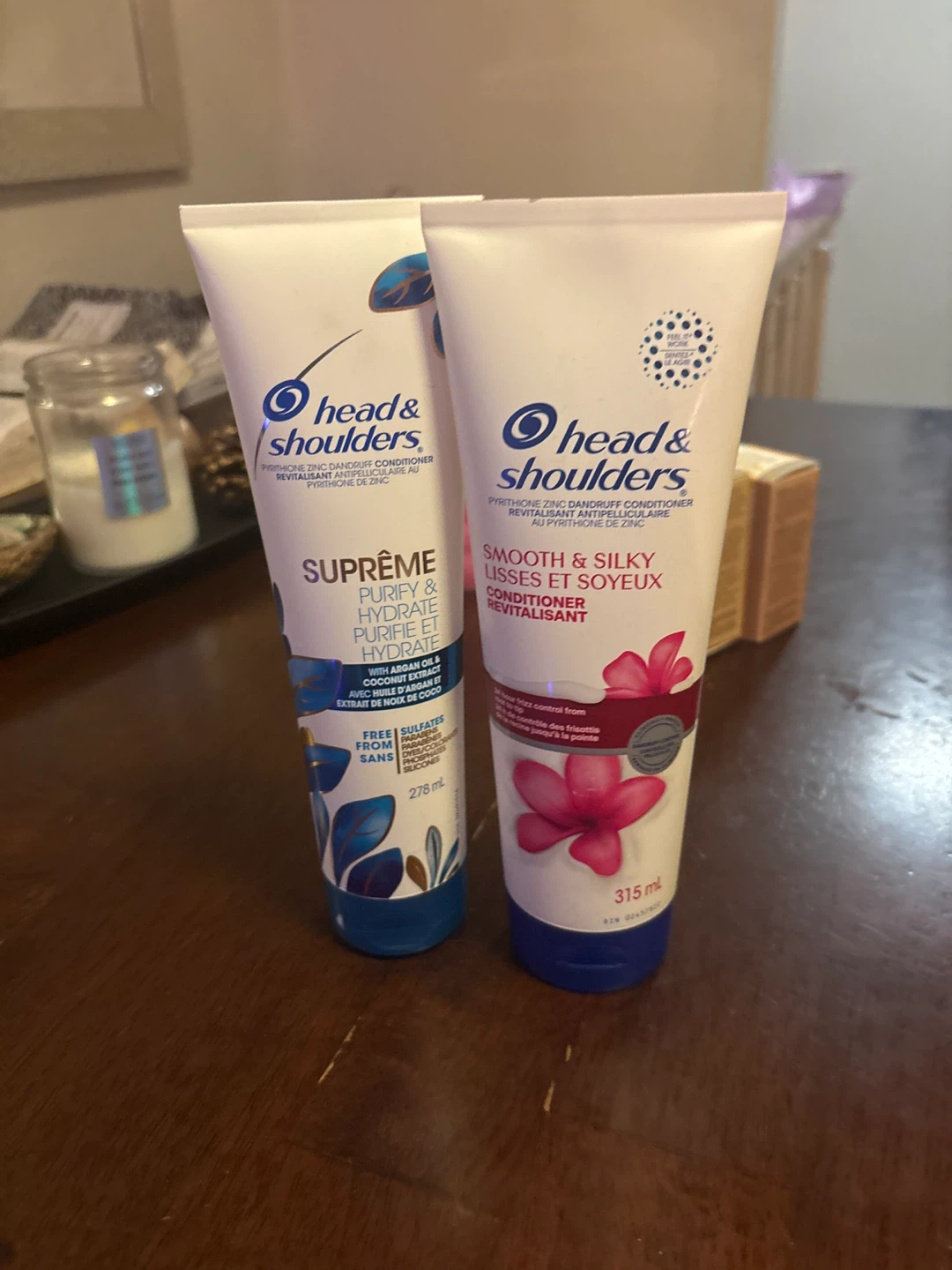 Two head and shoulders conditioners