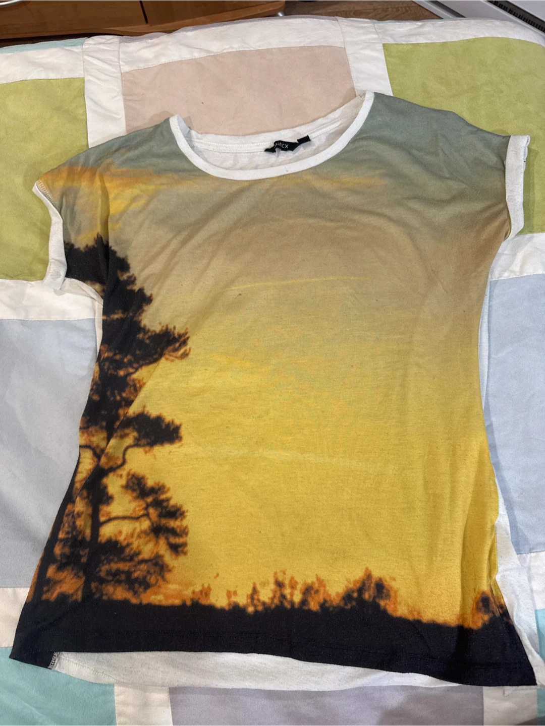 Black and Yellow Sunset T-Shirt