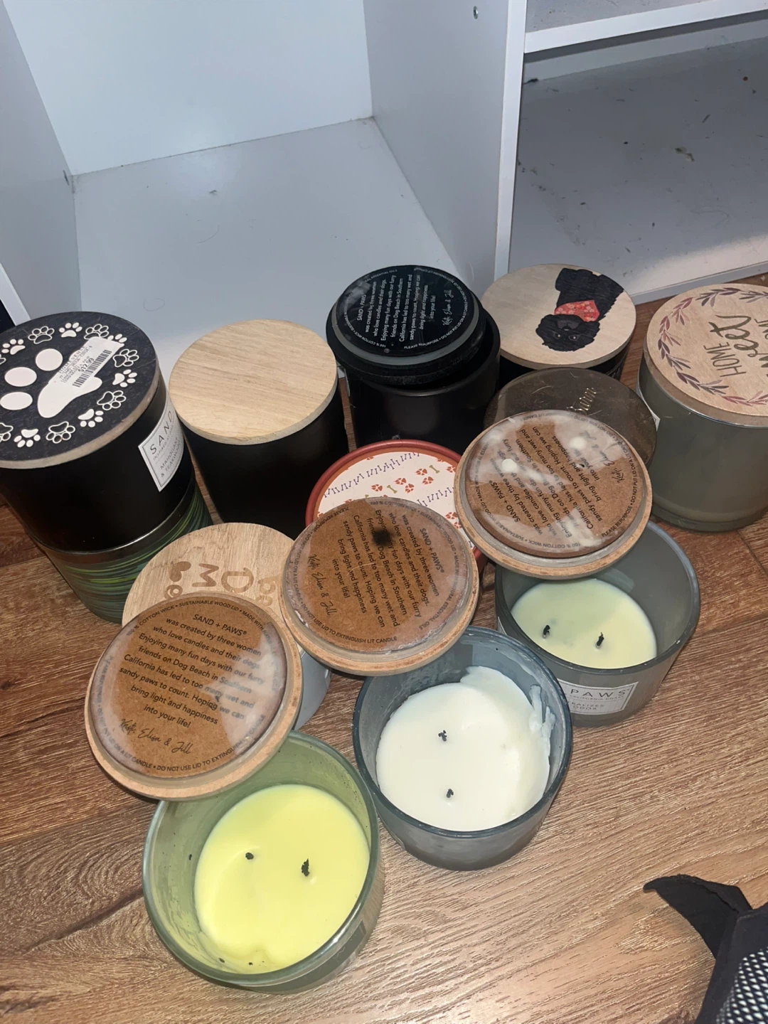 12 empty candle jars - for people who do DIY homemade