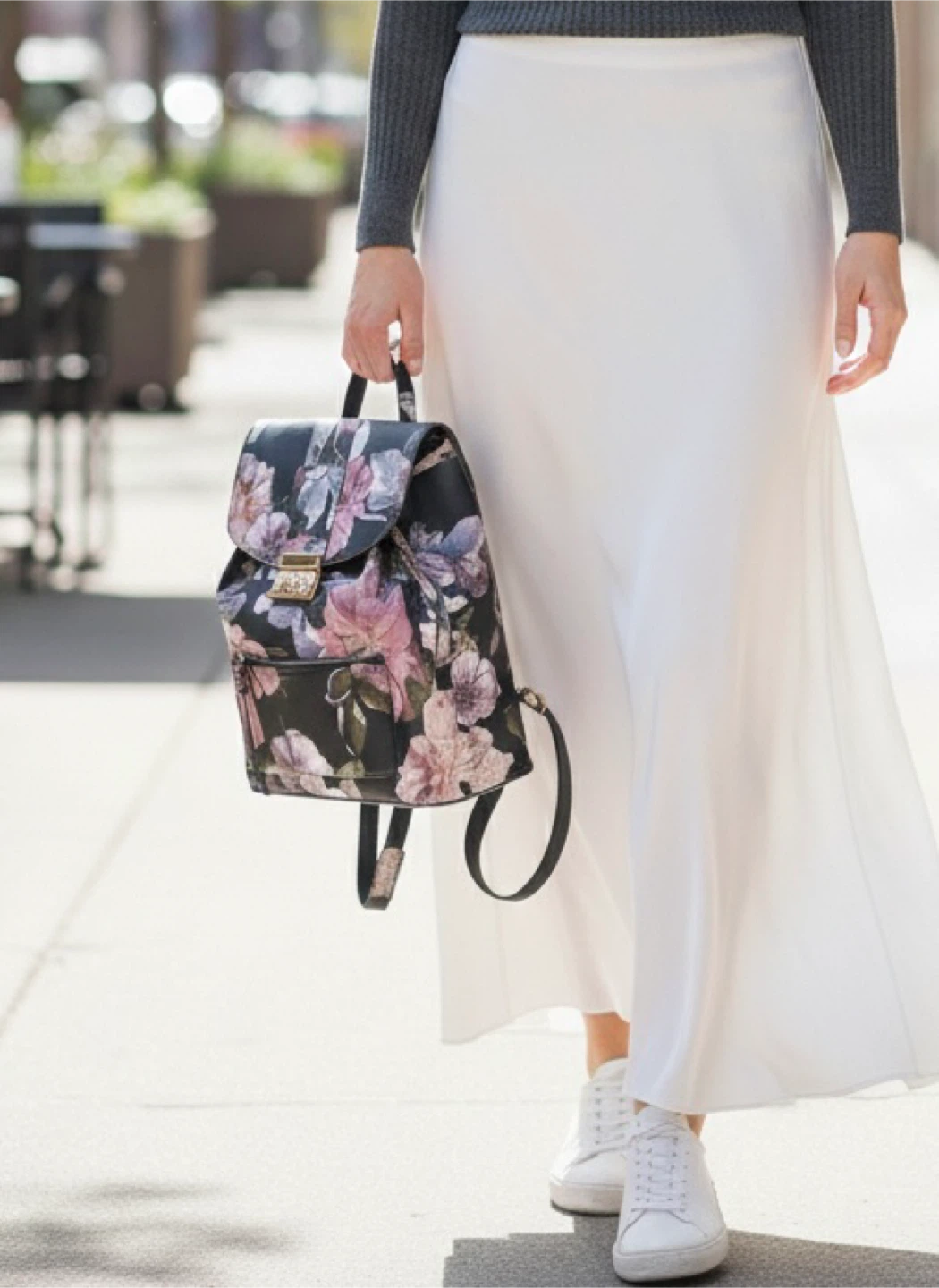Floral Print Backpack - photo 3