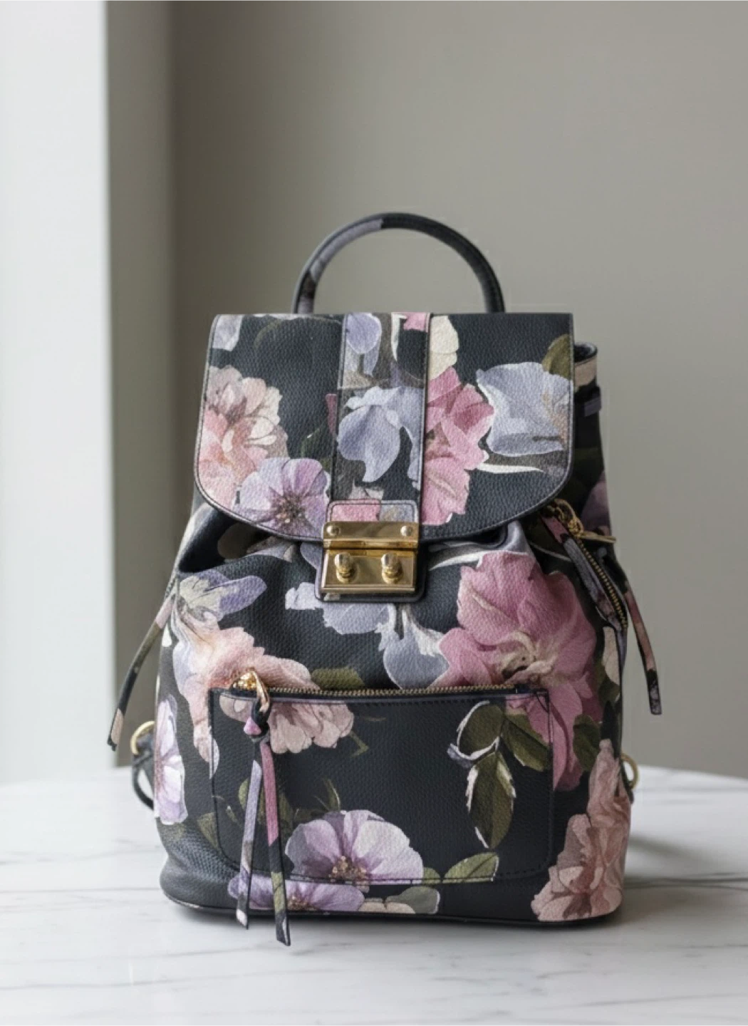 Floral Print Backpack