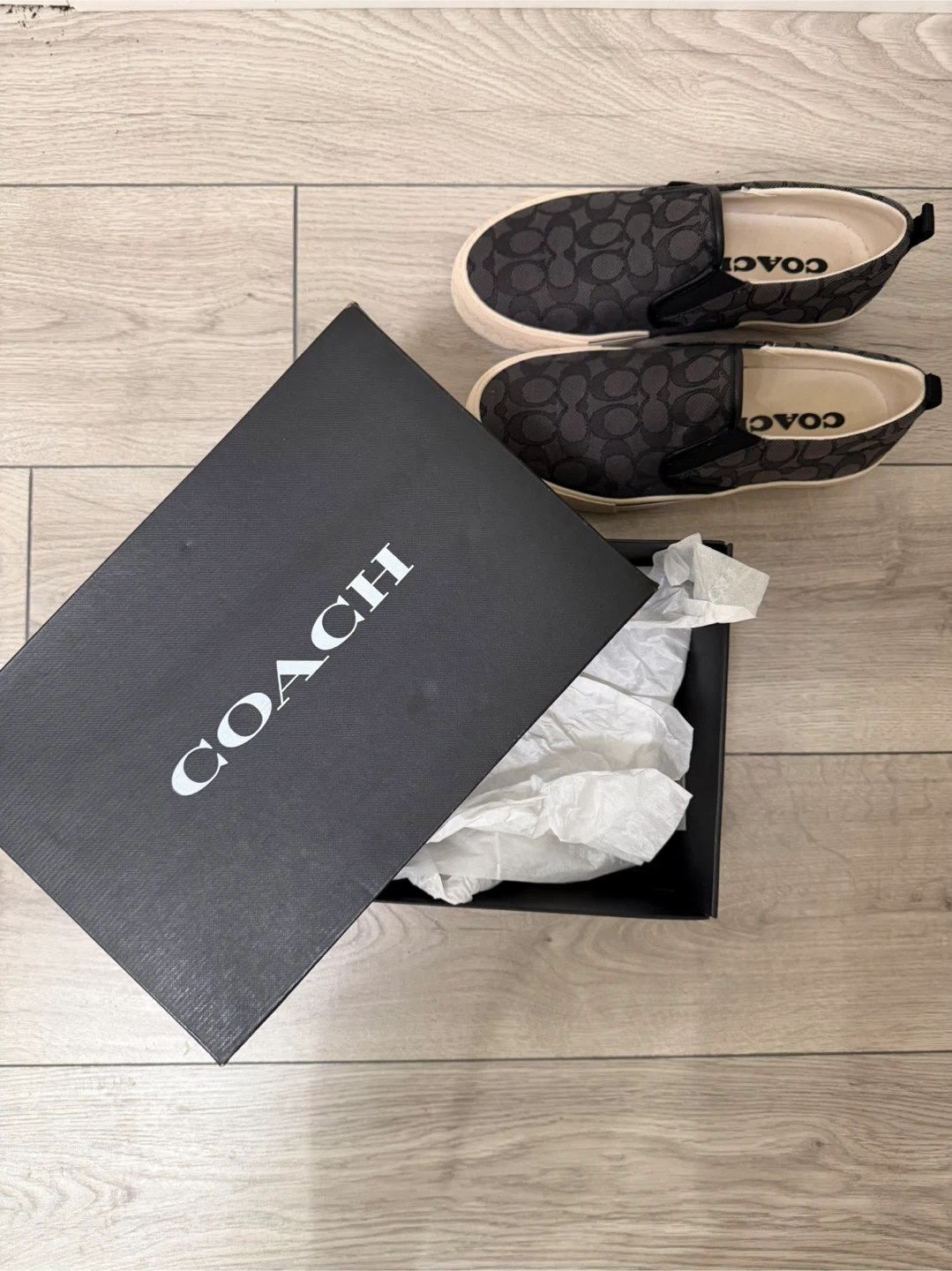 COACH Signature Slip-On Sneakers US 7.5