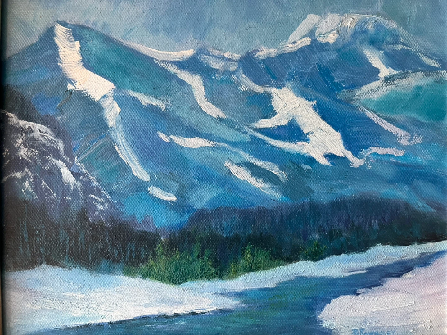Art- Original Art- Oil Painting by Calgary Artist, 8x10, framed - photo 2
