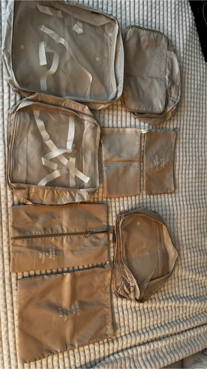Set of Travel Organizers - Beige