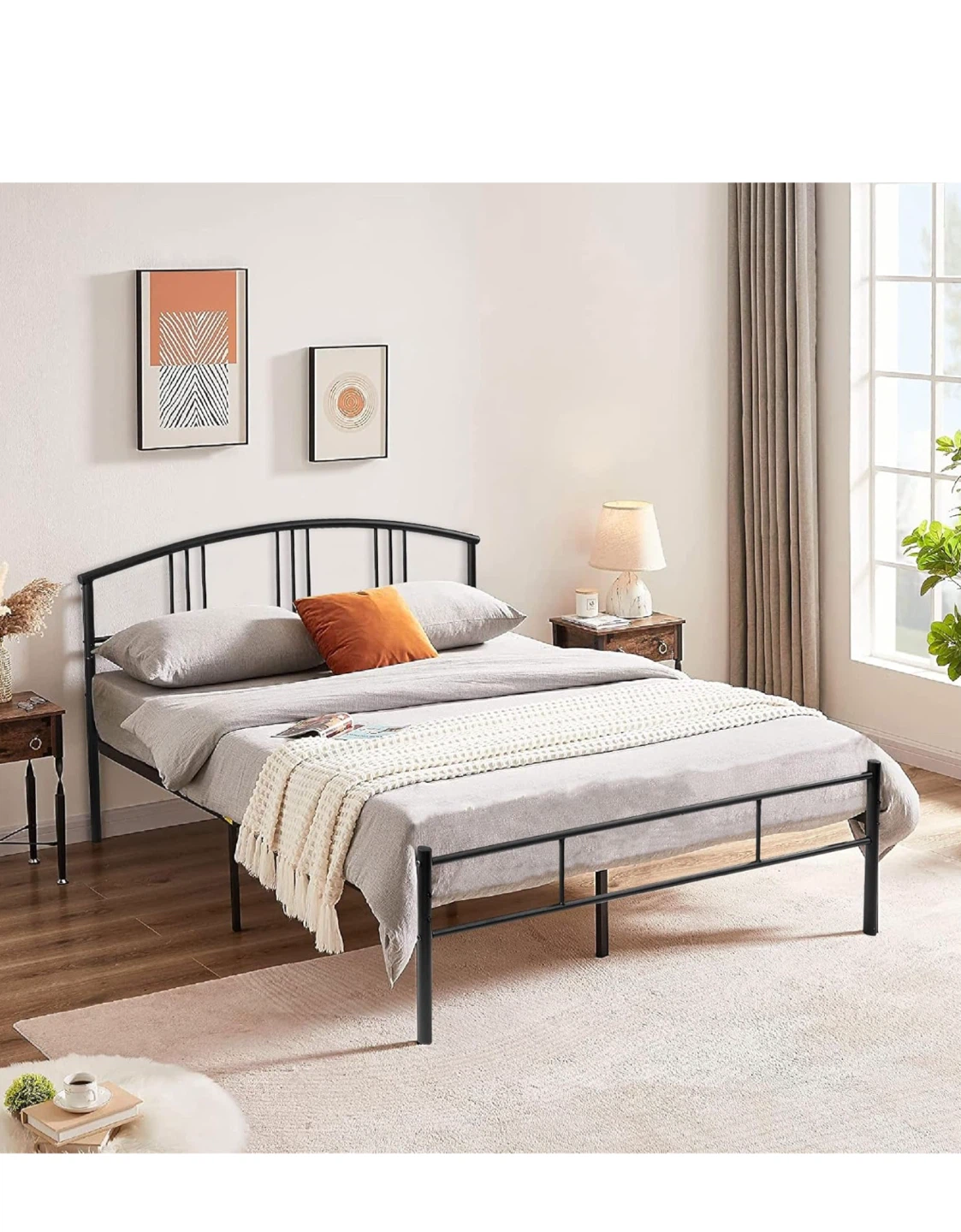 Full Mattress Bed Frame with Headboard - photo 5