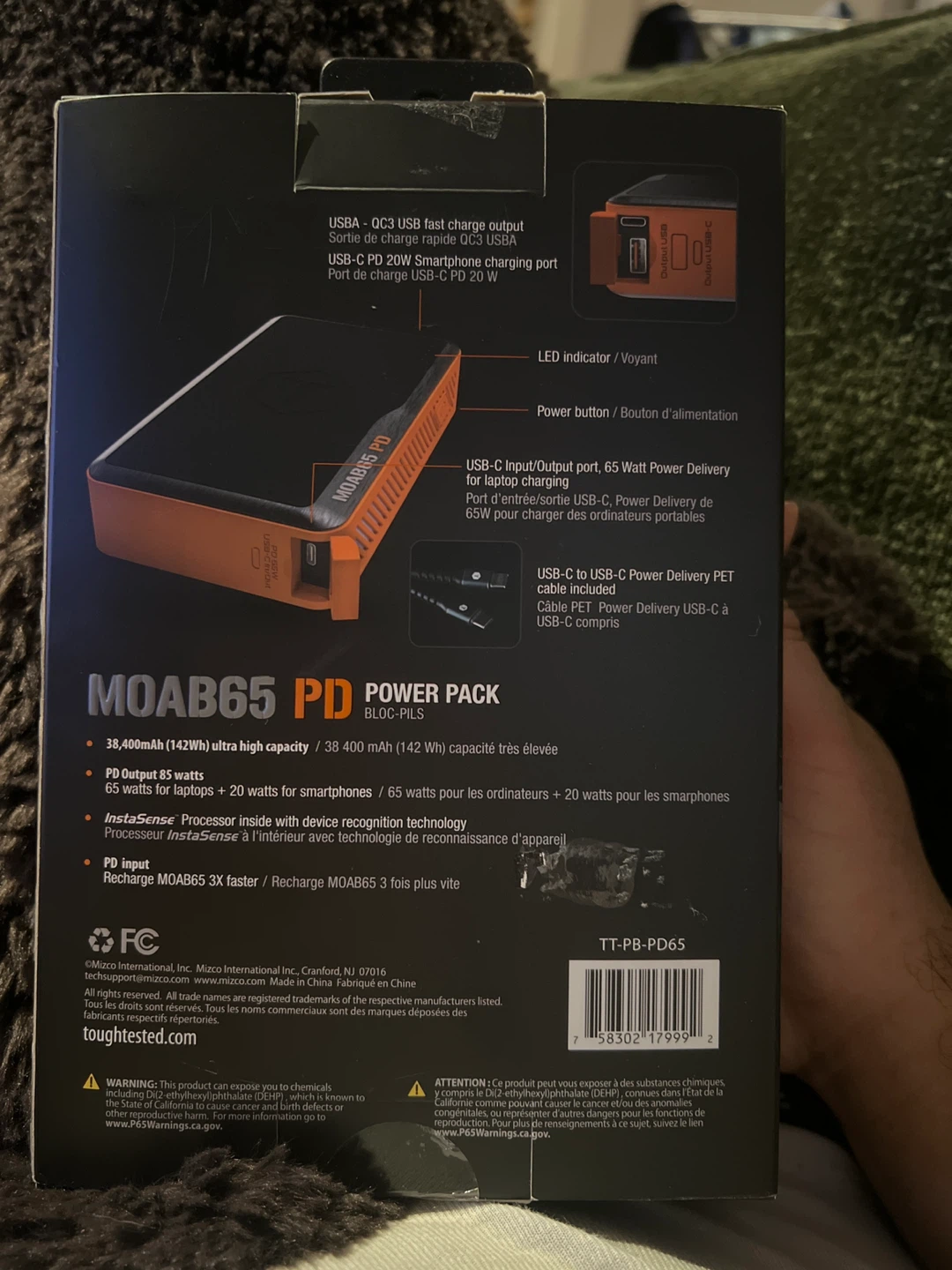 ToughTested MOAB65 PD Power Pack 38,400mAh - photo 2