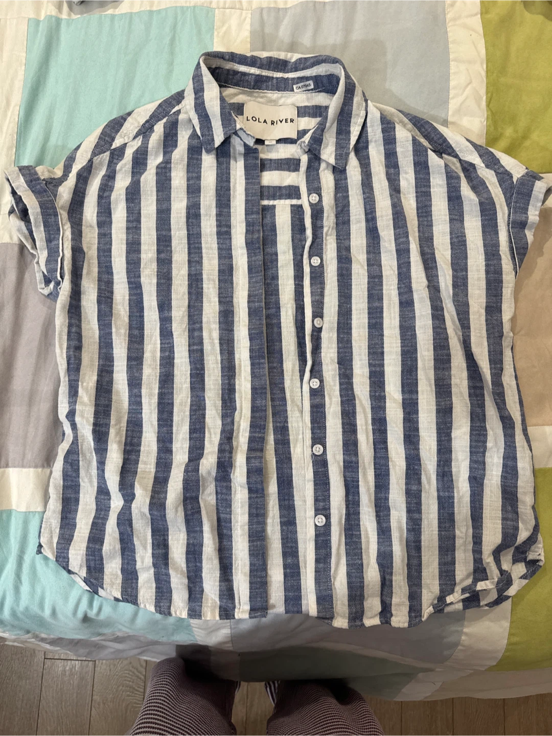 Lola River Striped Button-Up Shirt