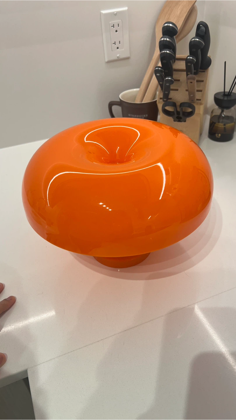 Orange Mushroom Table Lamp - photo 2