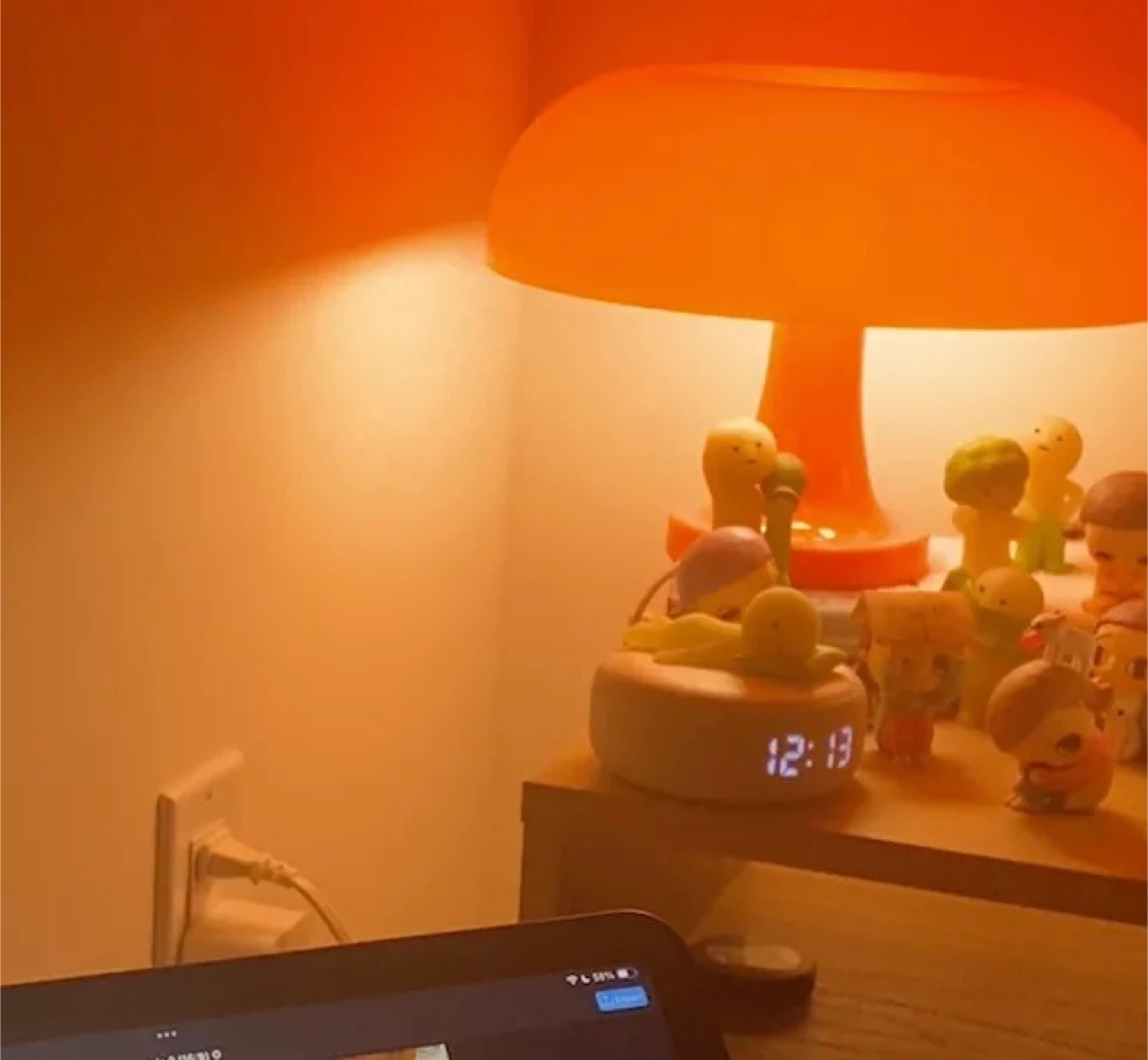 Orange Mushroom Table Lamp
