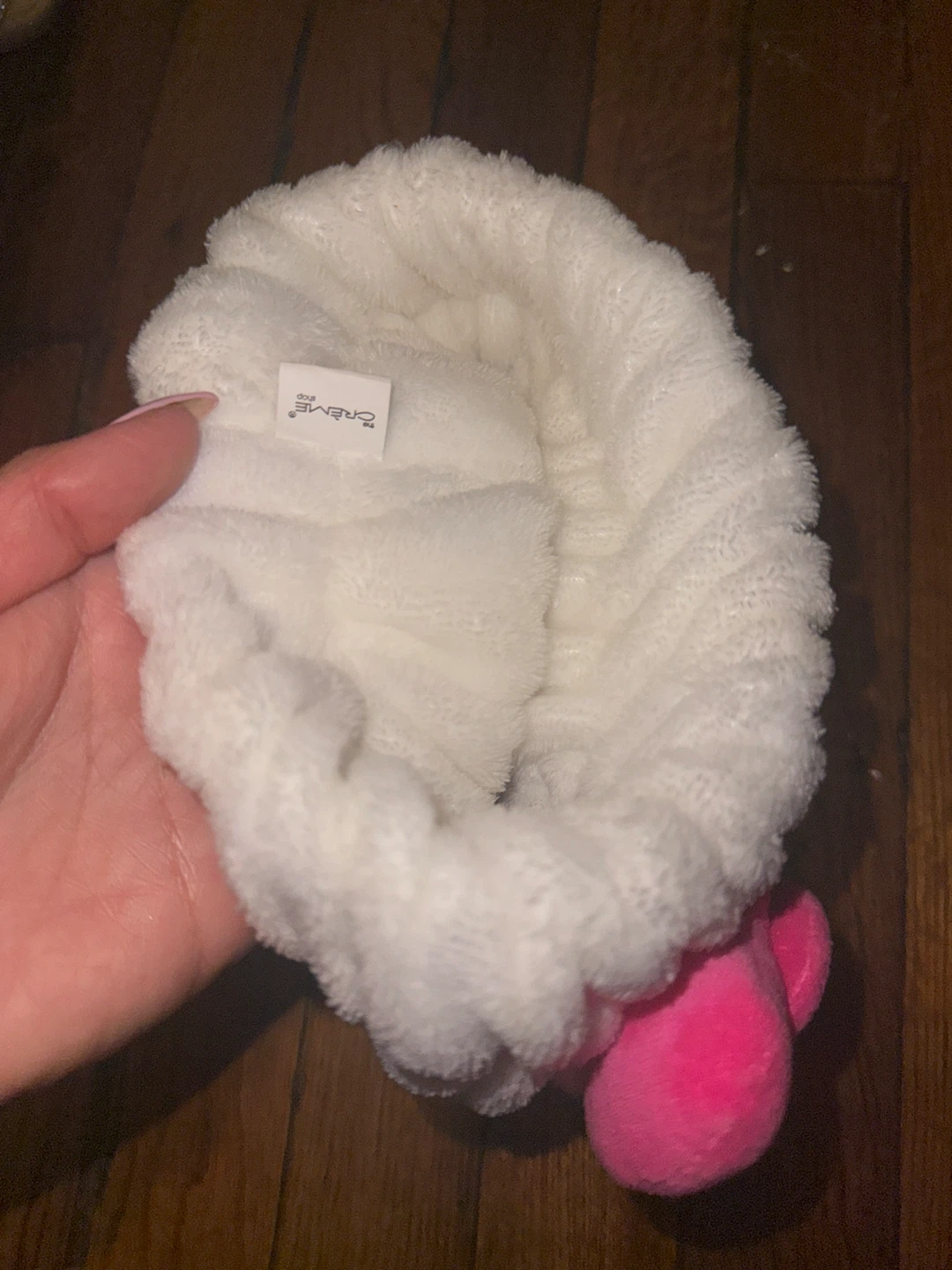Hello Kitty White Plush Headband with Pink Bow - photo 3