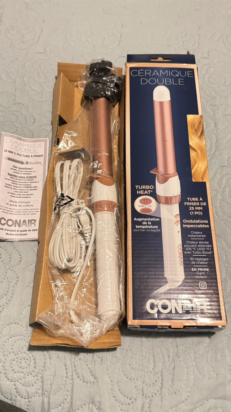 New - Conair Ceramic Double 25 MM Curling Wand 🥕