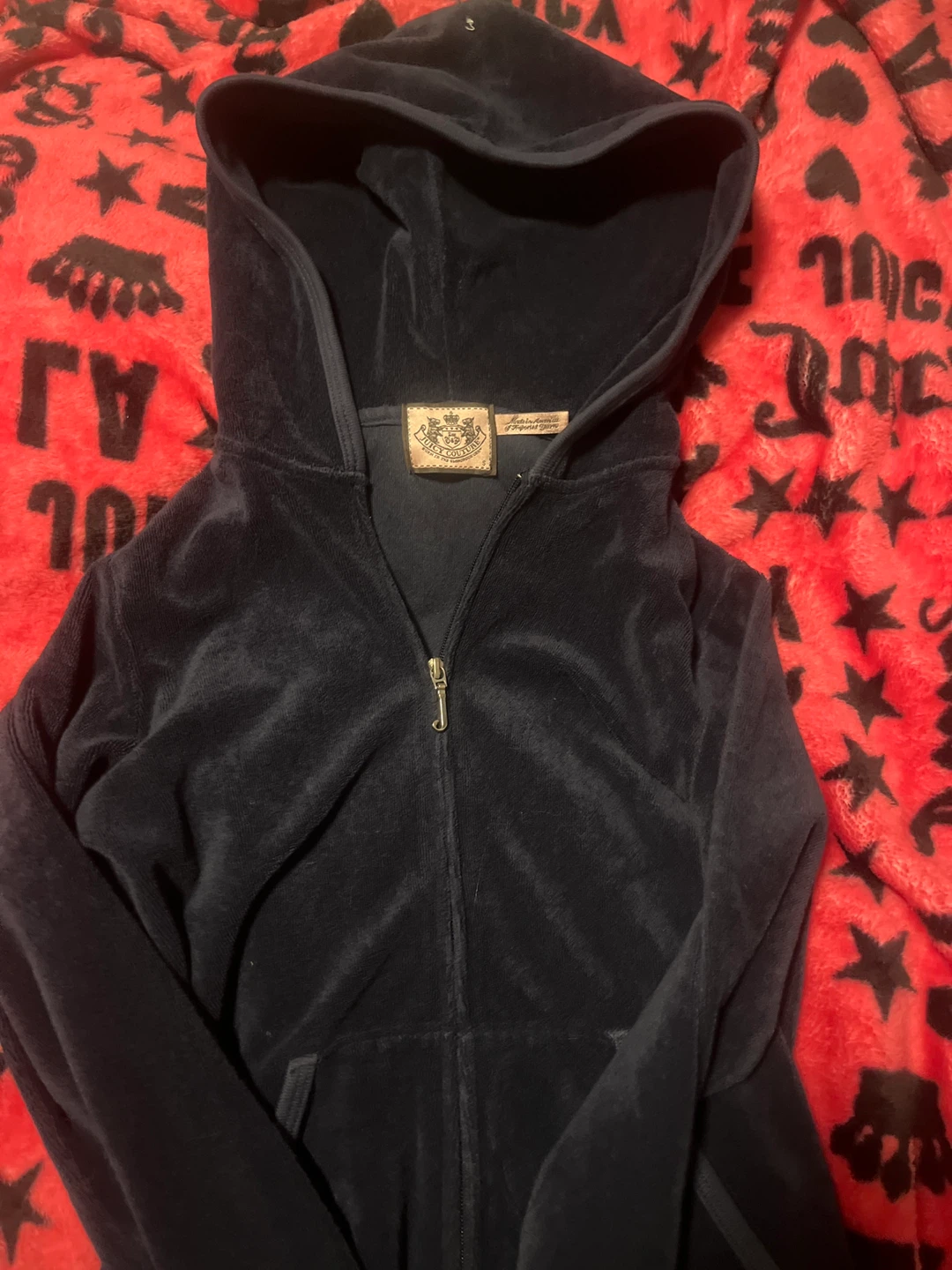 Juicy Couture Velour Hoodie Size S