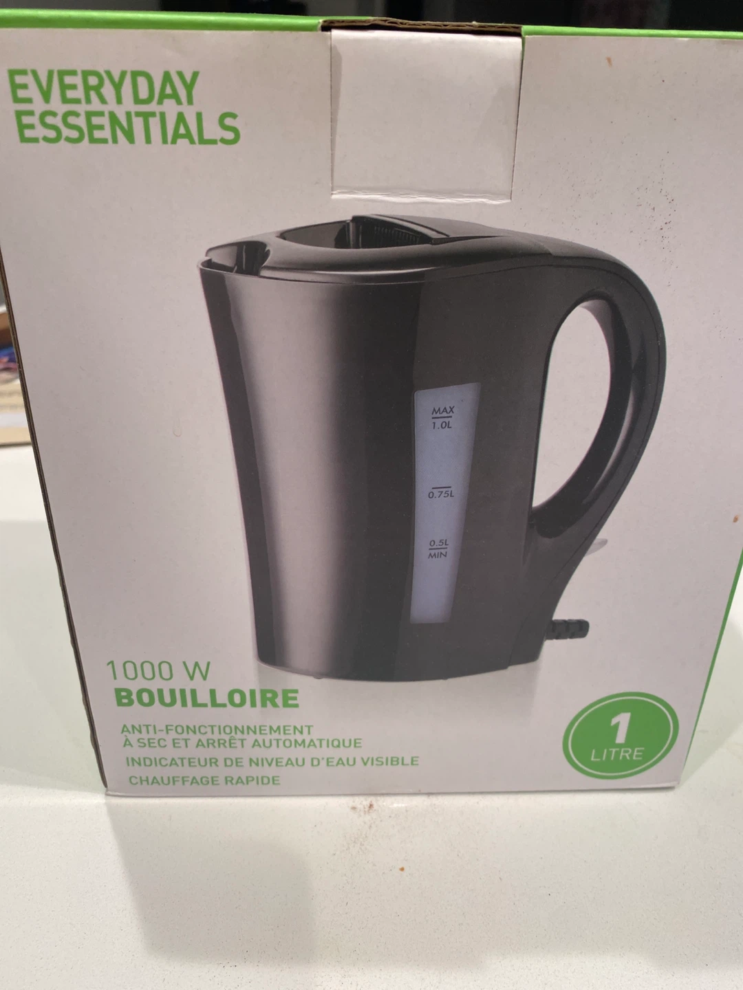 Black 1.0L Electric Kettle - photo 2