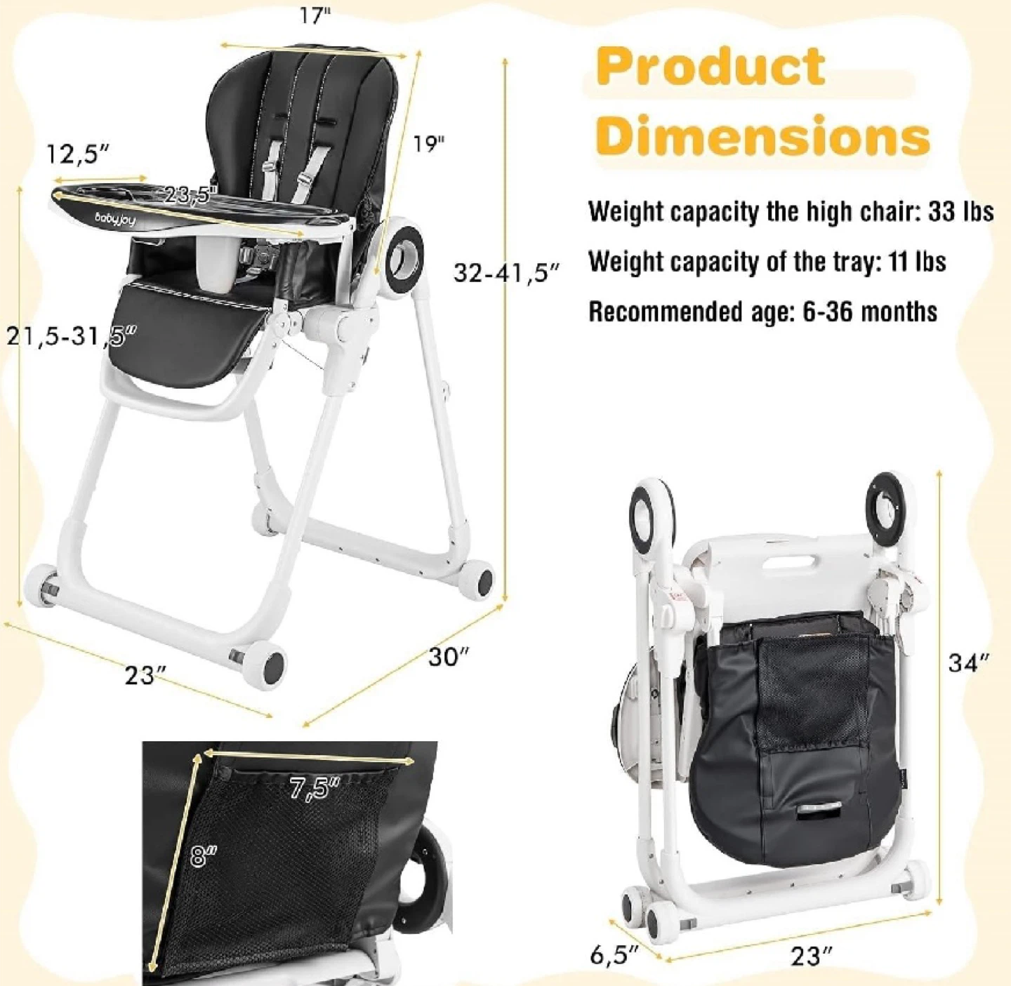 High Chair for Babies & Toddlers - photo 2