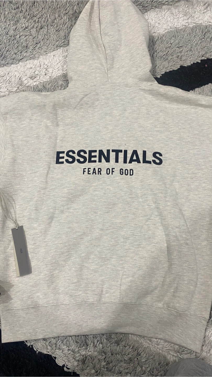 Light oatmeal essential hoodie - photo 3