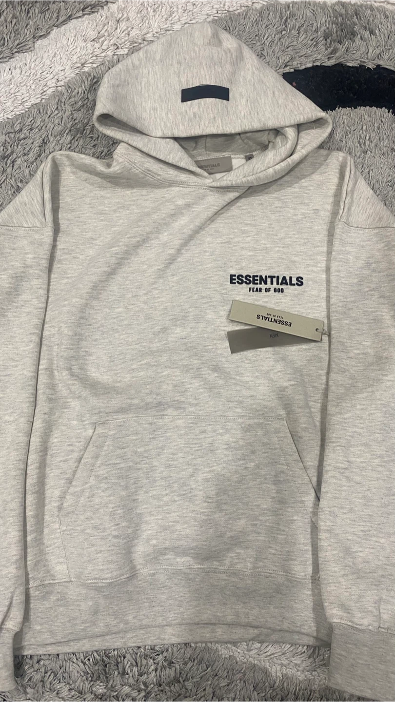 Light oatmeal essential hoodie