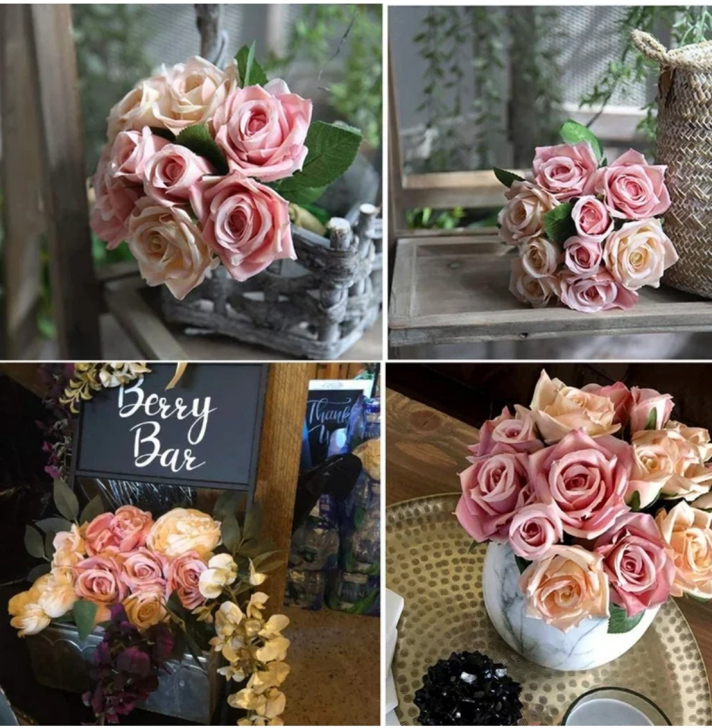 Artificial Flowers Rose Bouquet - photo 3