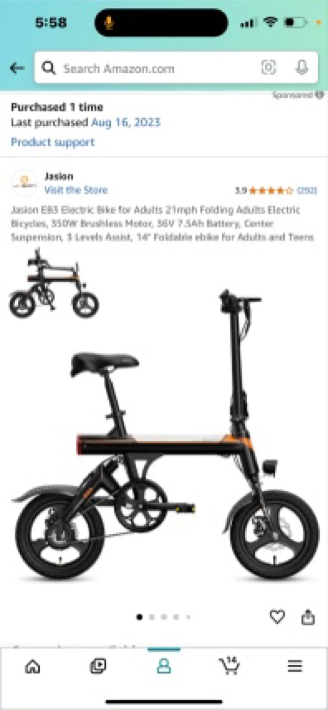 Jasion EB3 Folding Electric Bike for Adults