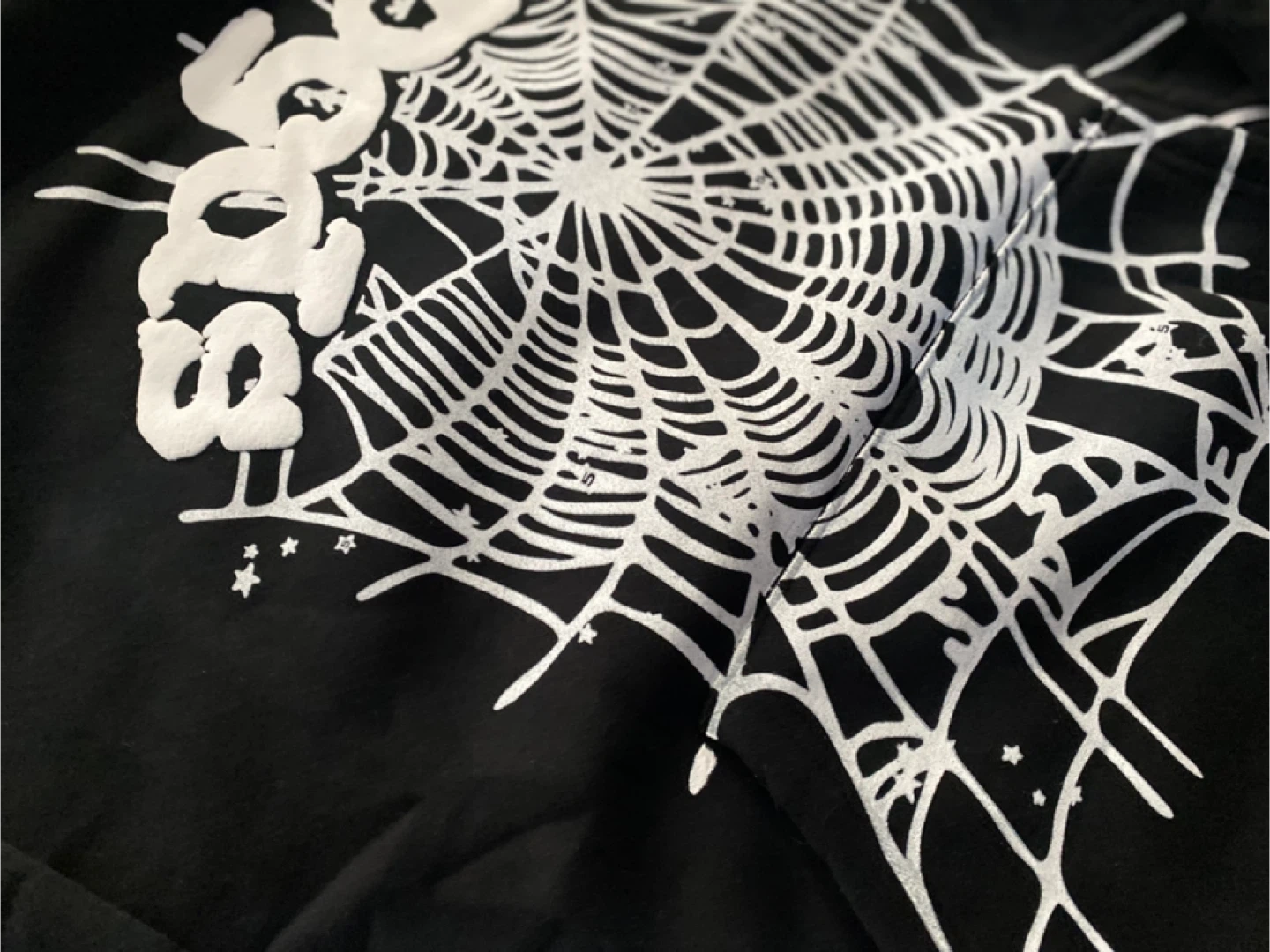Sp5der Hoodie Black Spiderweb Size Medium - photo 4