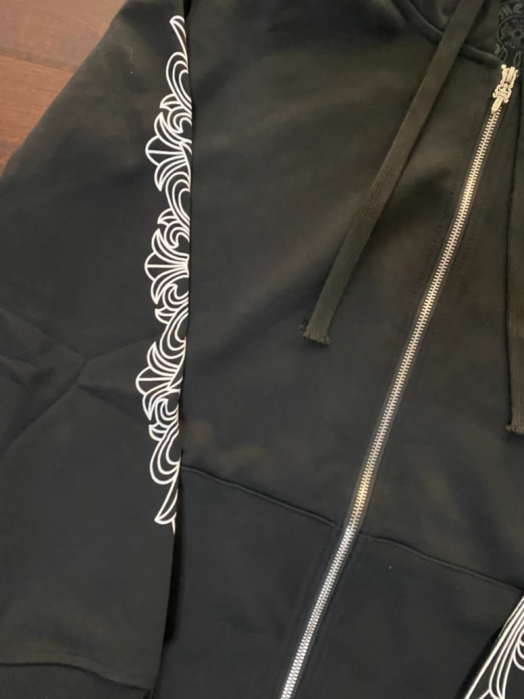 Chrome Hearts Black Zip-Up Hoodie - photo 3