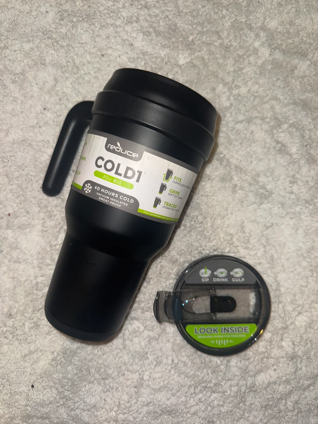 Reduce COLDI 40 oz Insulated Mug Black