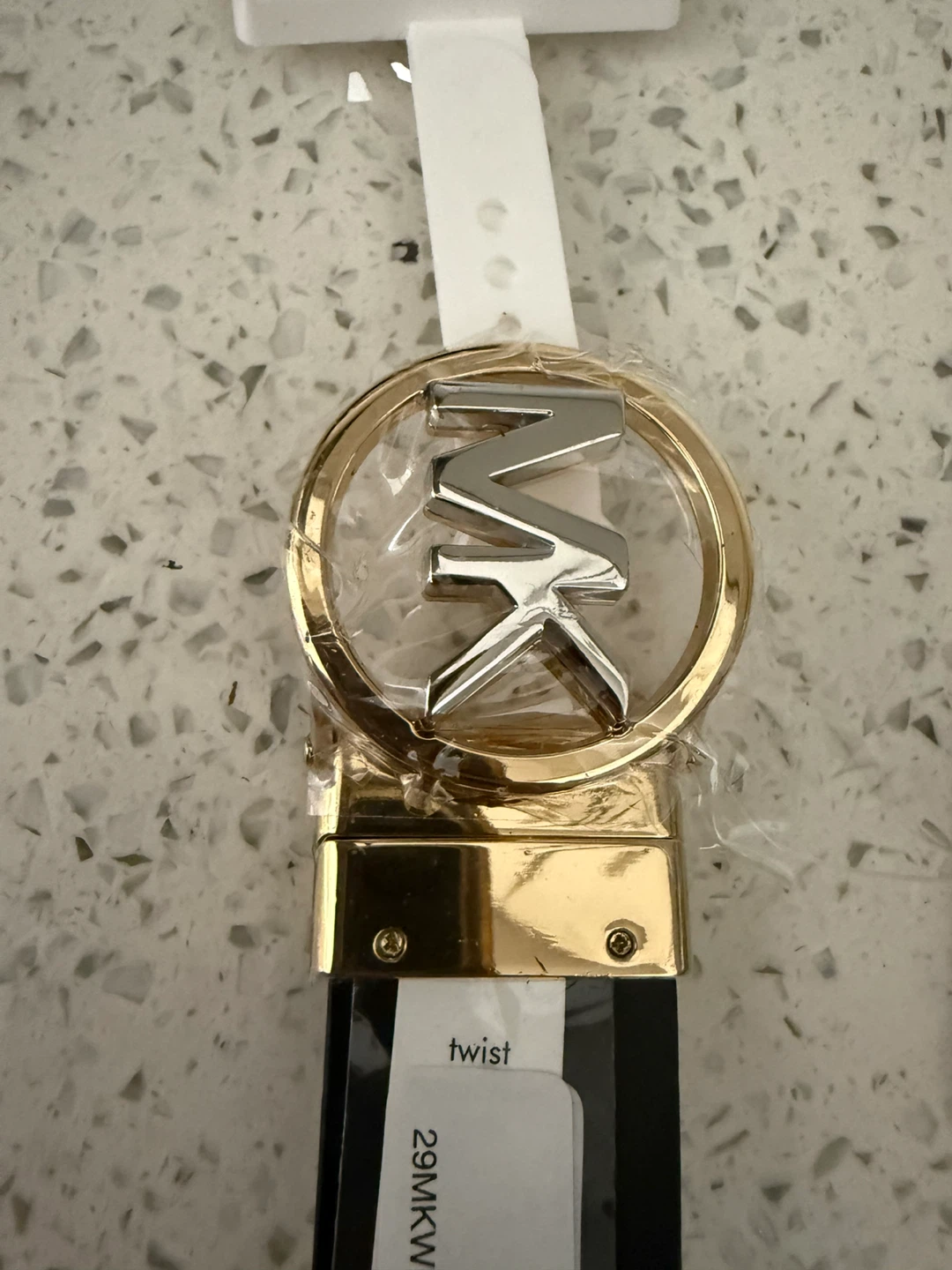 Michael Kors Reversible Belt with MK Logo Buckle - photo 4