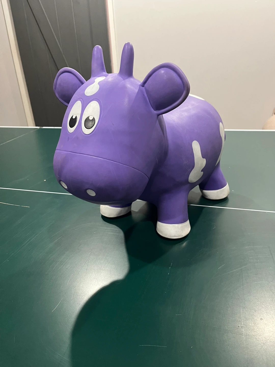 Purple Inflatable Bouncy Cow Toy