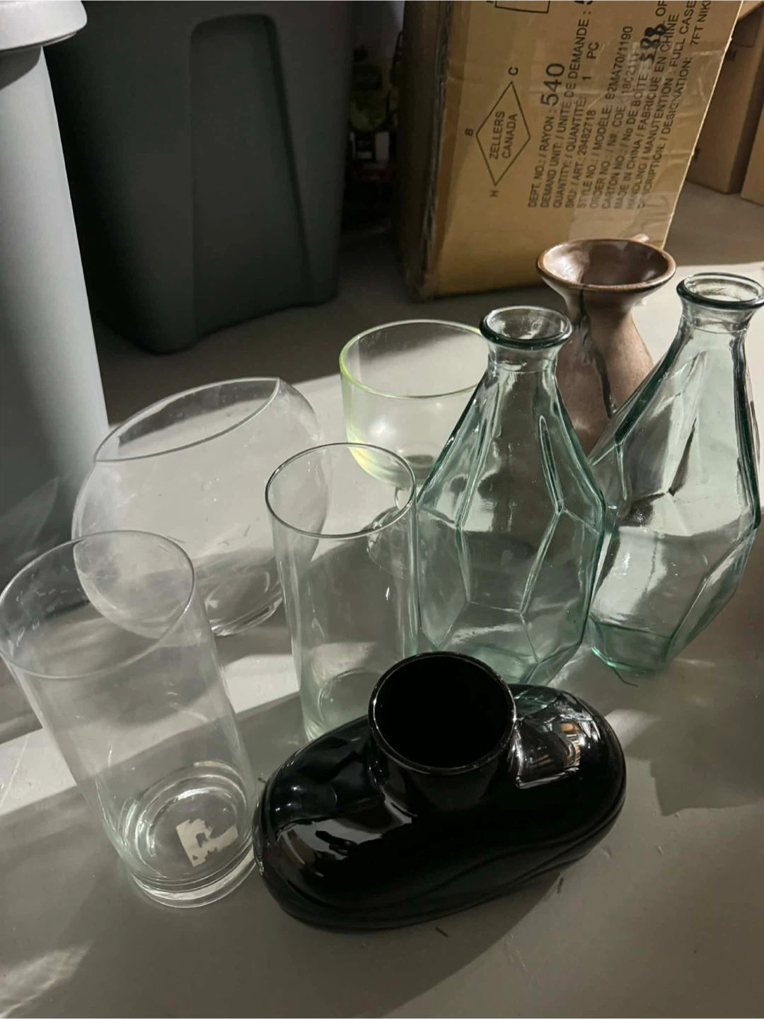 Assorted Glass Vases
