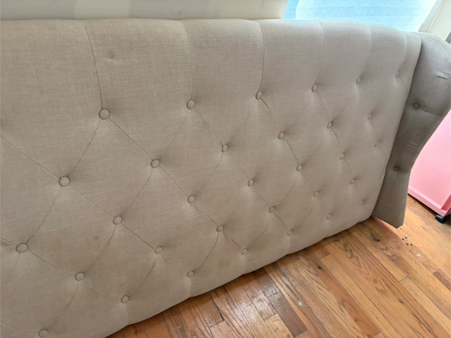 Upholstered Headboard& bed frame  Queen