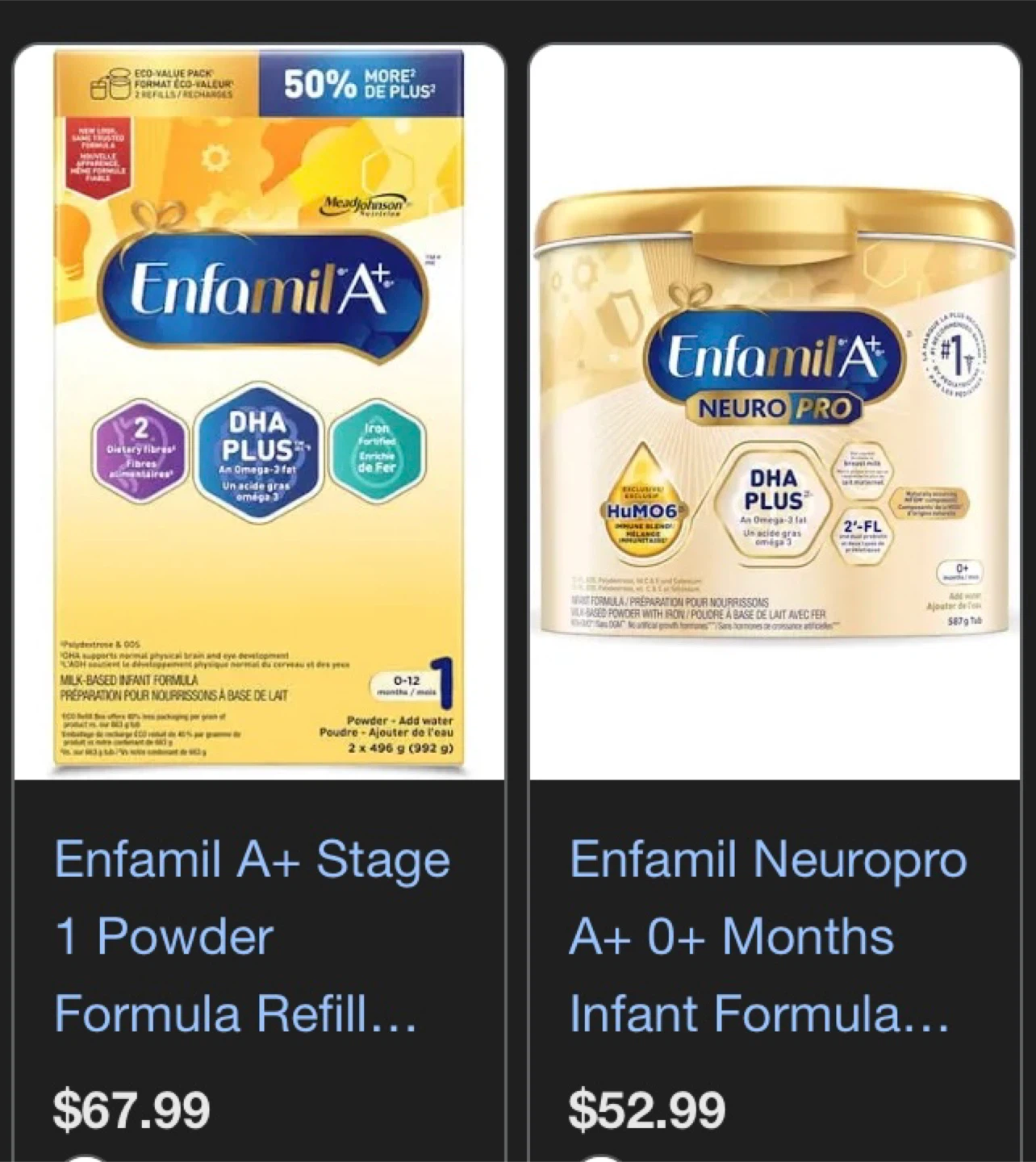 Enfamil A+ Stage 1 Powder Formula Refill
