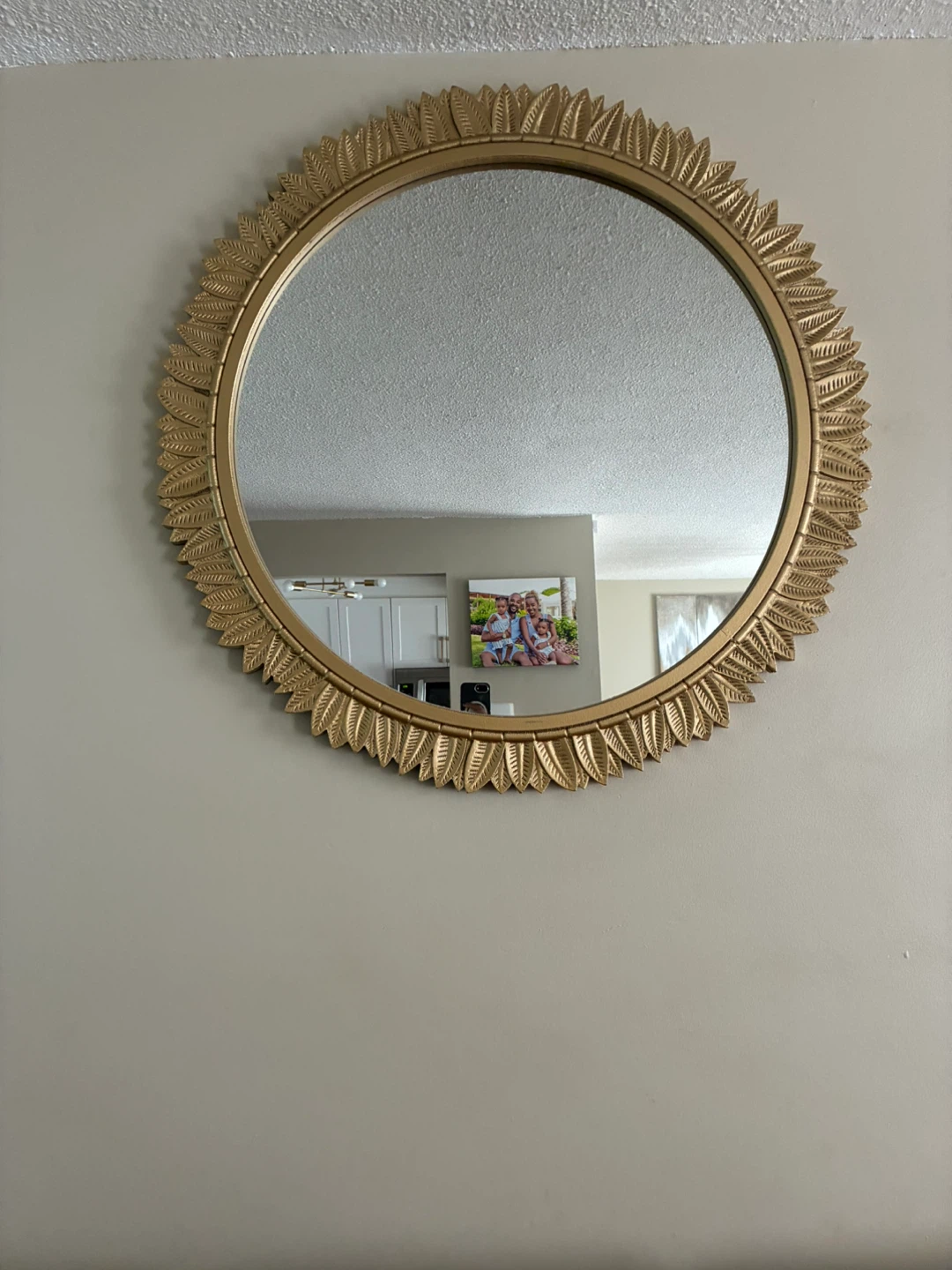 Gold Sunburst Wall Mirror
