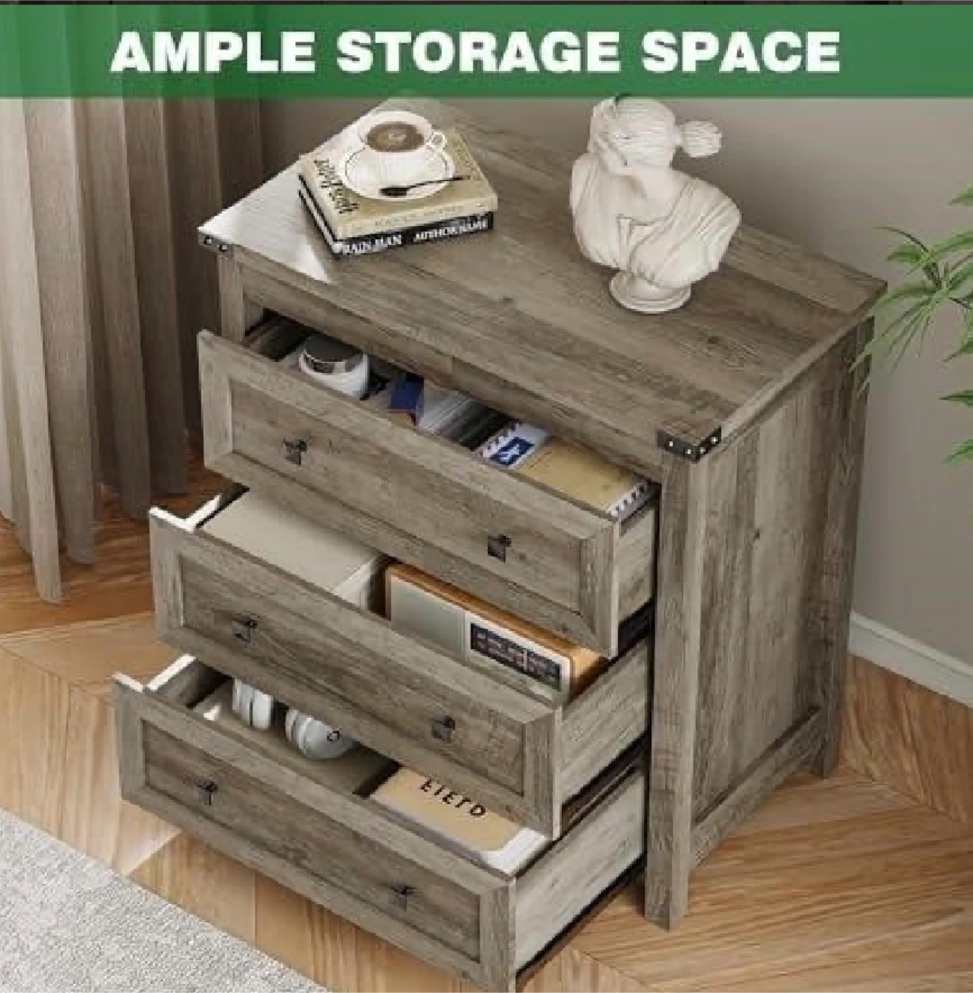 Dresser/Nighstand with 3 drawers - photo 3