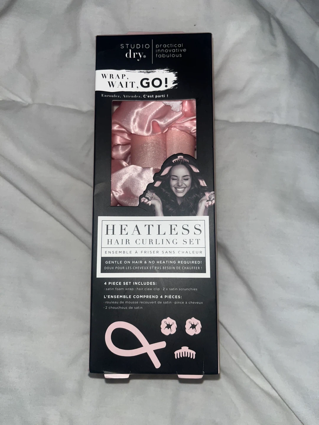 Unopened new Studio Dry Heatless Hair Curling Set