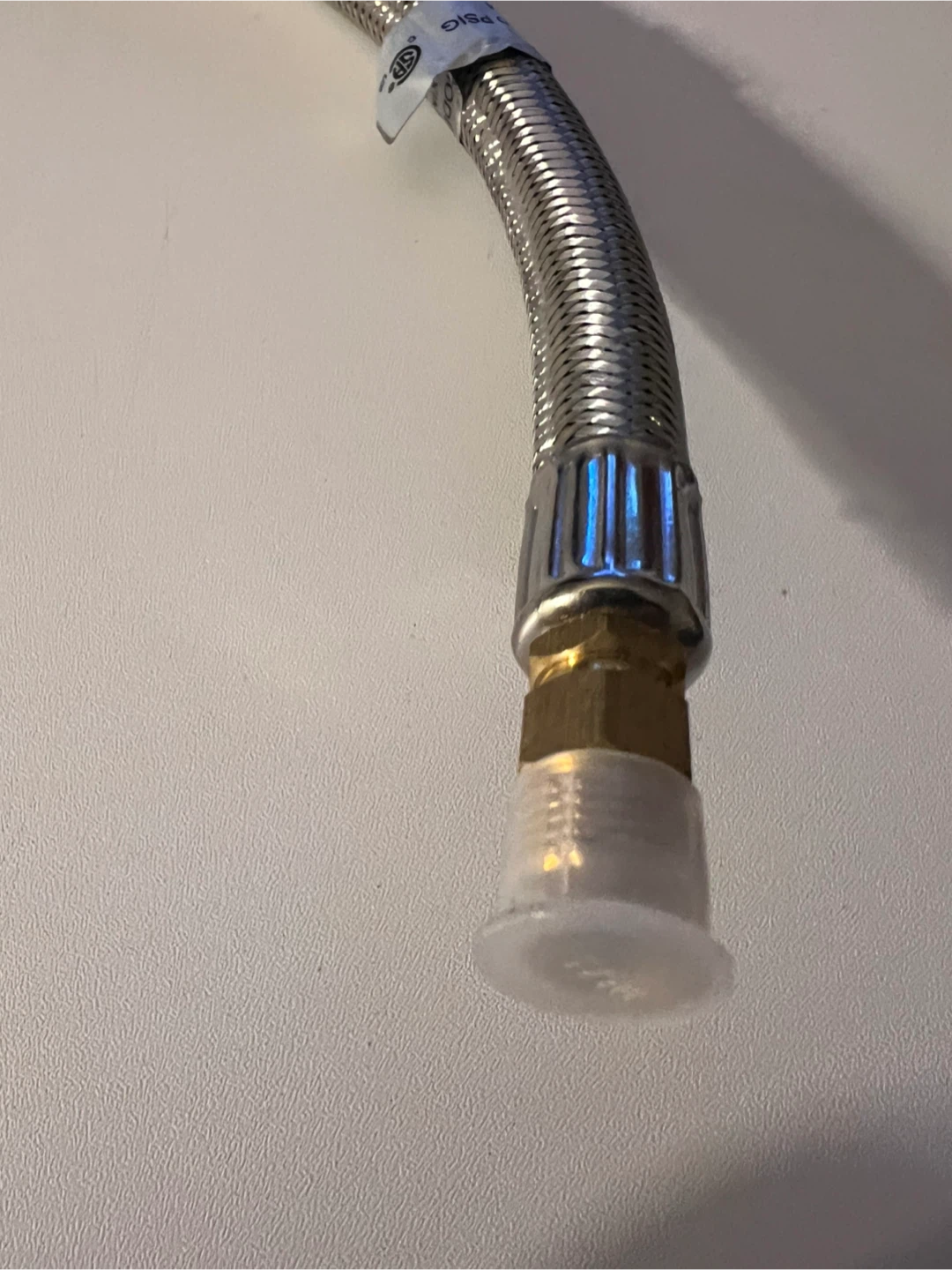 Stainless Steel Propane Pigtail Hose with Pressure Gauge - photo 4