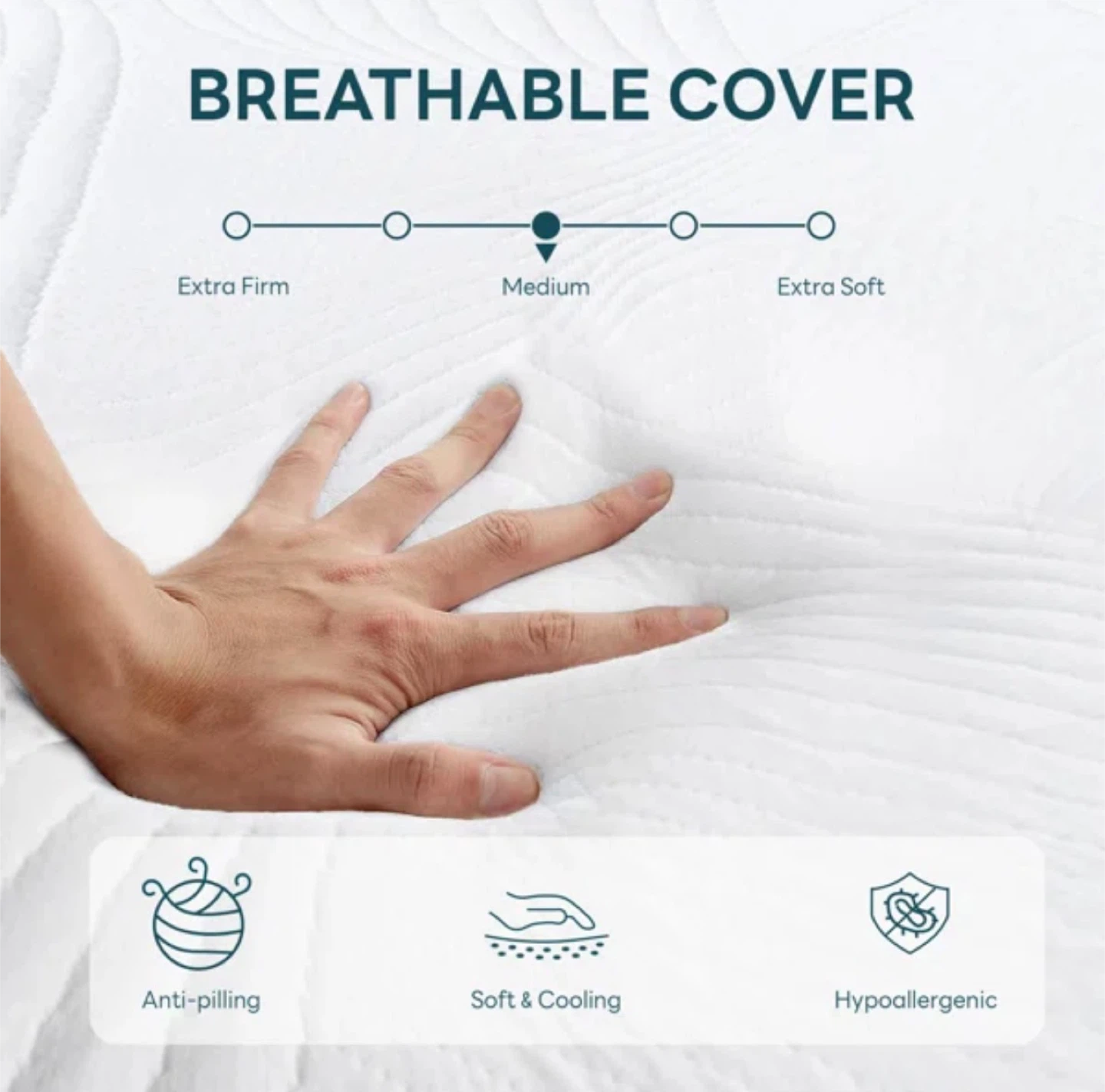 King Size: Gel Memory Foam Mattress - photo 4