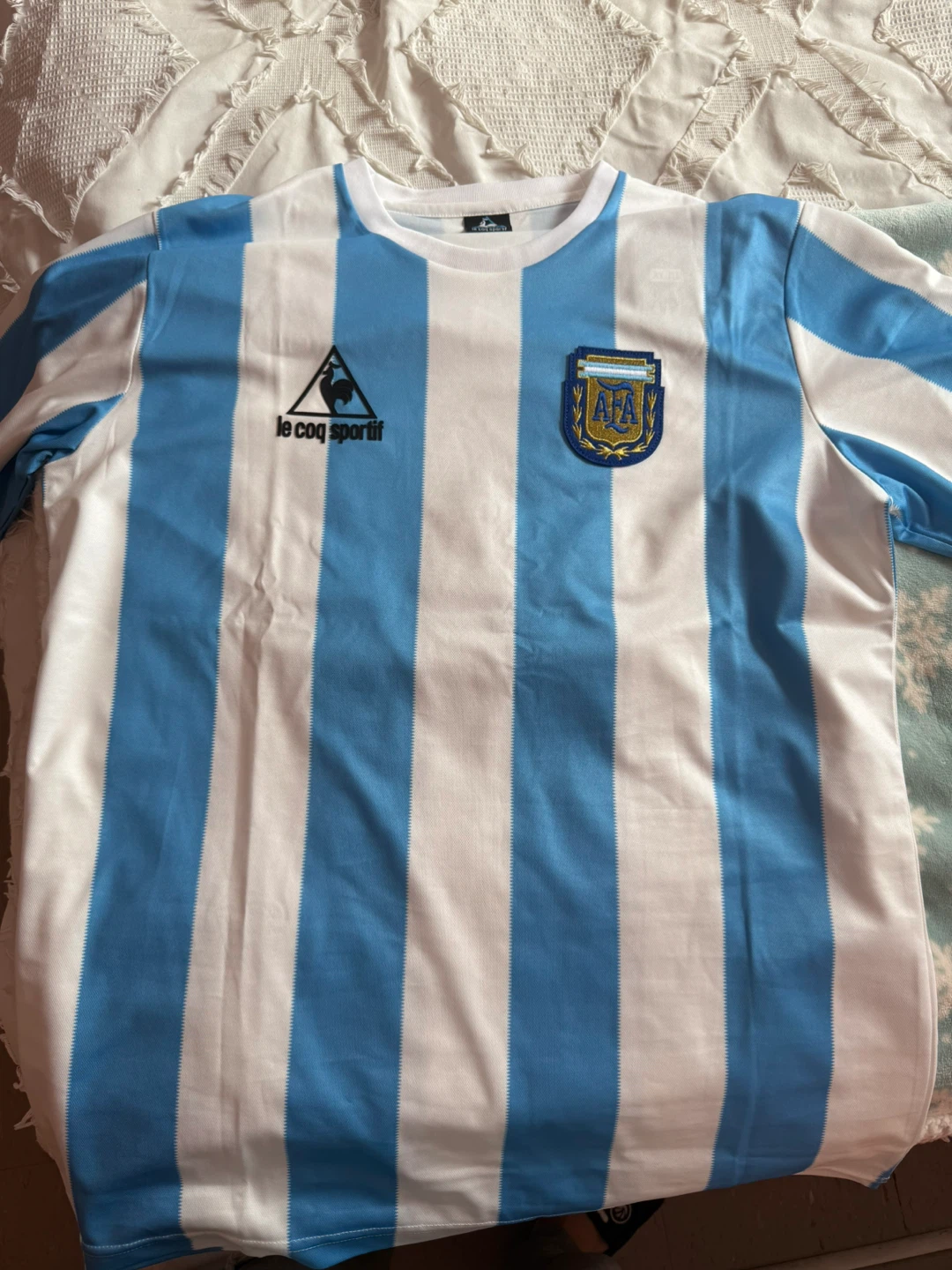 Le Coq Sportif Argentina 1986 Maradona #10 Soccer Jersey