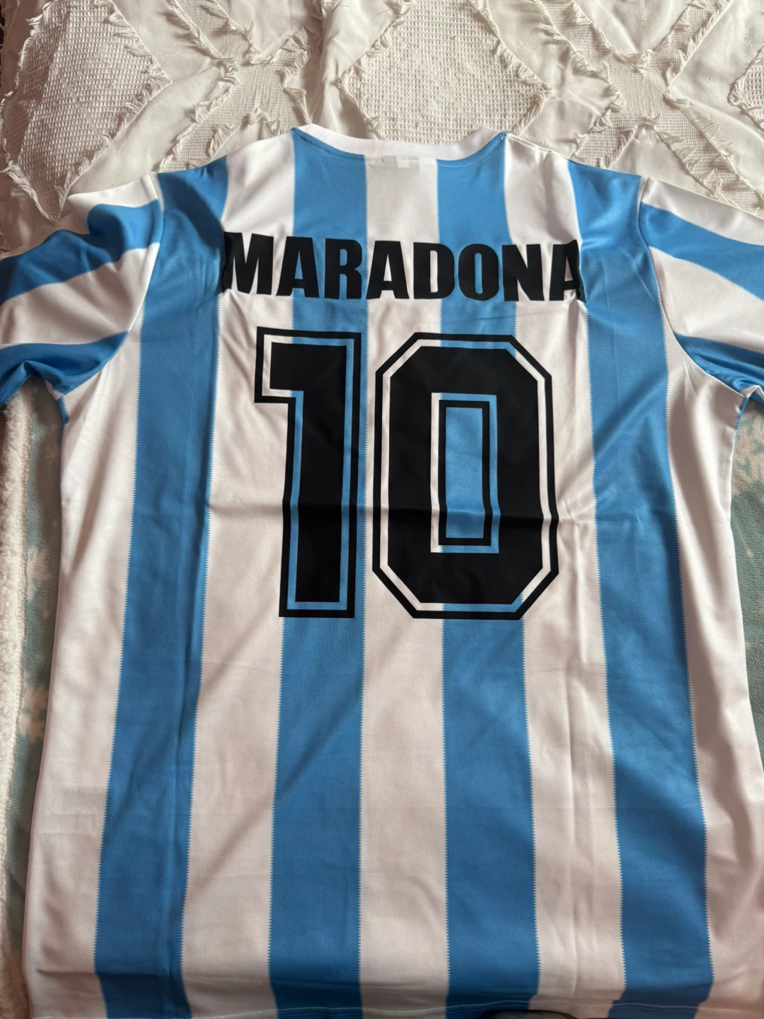 Le Coq Sportif Argentina 1986 Maradona #10 Soccer Jersey - photo 2