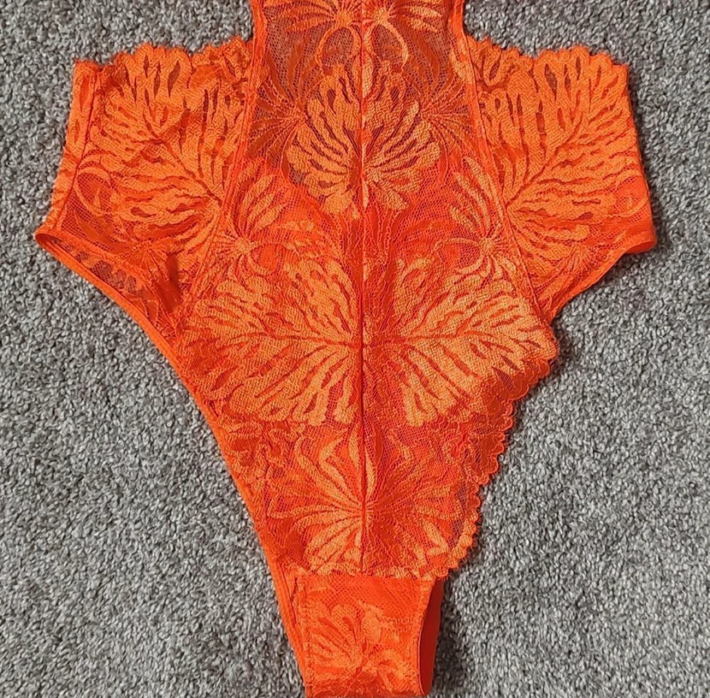 NEW With Tags La SENZA Lace Orange Bodysuit Lingerie - photo 5