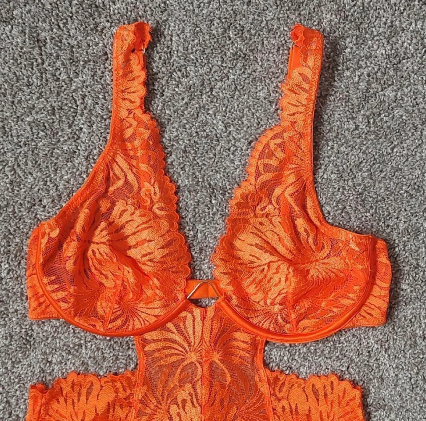 NEW With Tags La SENZA Lace Orange Bodysuit Lingerie - photo 4