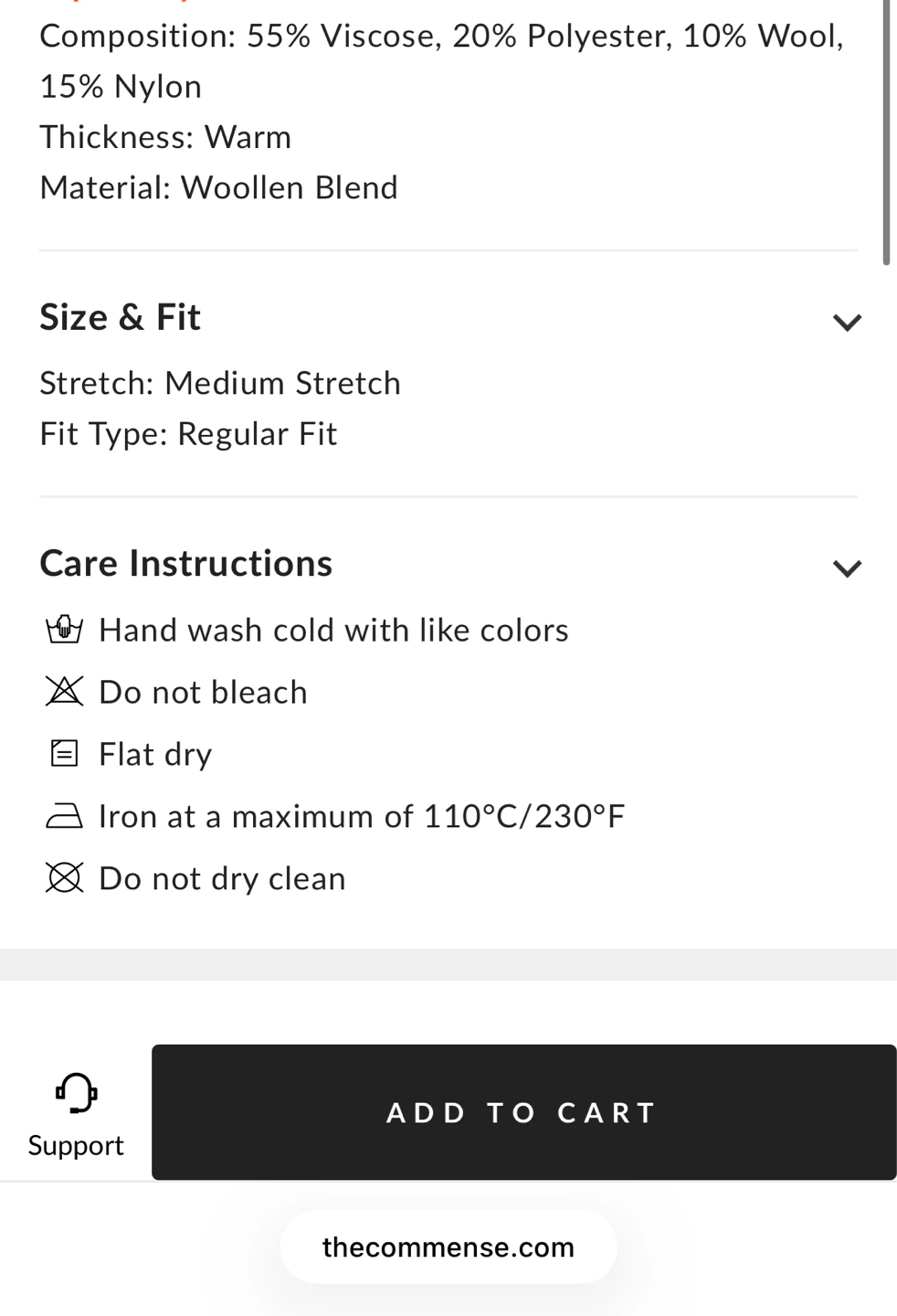 Commense Black Wool Blend Asymmetrical Knit Top - photo 4